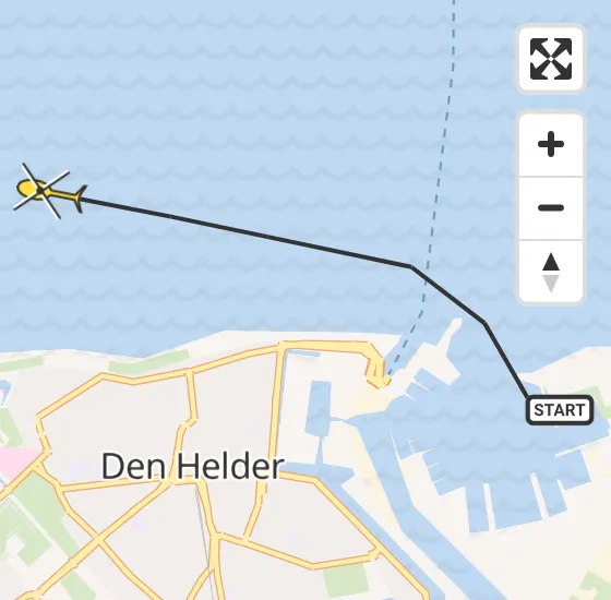Vlucht Politiehelikopter PH-PXX van Den Helder naar Den Helder op woensdag 17 april 2024 19:42
