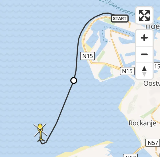 Vlucht Kustwachthelikopter PH-NCG van Maasvlakte naar  op donderdag 18 april 2024 7:52