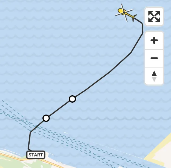 Vlucht Kustwachthelikopter PH-BSR van Maasvlakte naar  op donderdag 25 april 2024 8:41