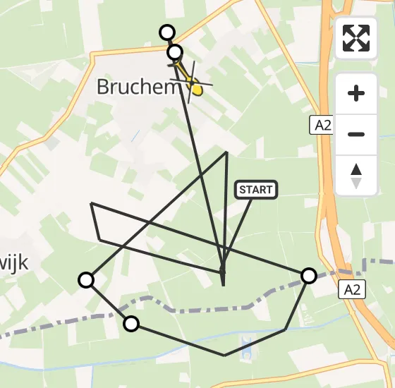 Vlucht Politiehelikopter PH-PXZ van Bruchem naar Bruchem op zondag 28 april 2024 10:22