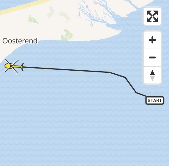 Vlucht Ambulancehelikopter PH-OOP van Oosterend naar Oosterend op dinsdag 30 april 2024 13:09