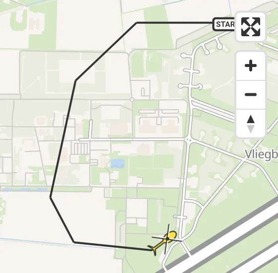 Vlucht Traumahelikopter PH-LLN van Vliegbasis Volkel naar Vliegbasis Volkel op woensdag 1 mei 2024 16:45