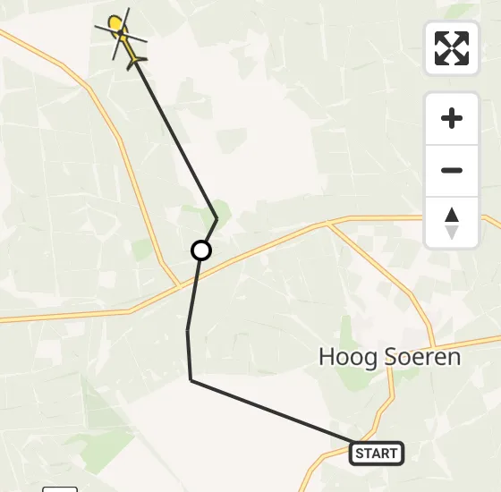 Vlucht Politiehelikopter PH-PXX van Hoog Soeren naar Uddel op vrijdag 3 mei 2024 10:50