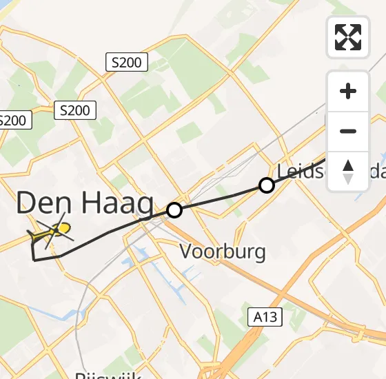 Vlucht Traumahelikopter PH-UMC van Leidschendam naar Den Haag op zaterdag 4 mei 2024 13:38