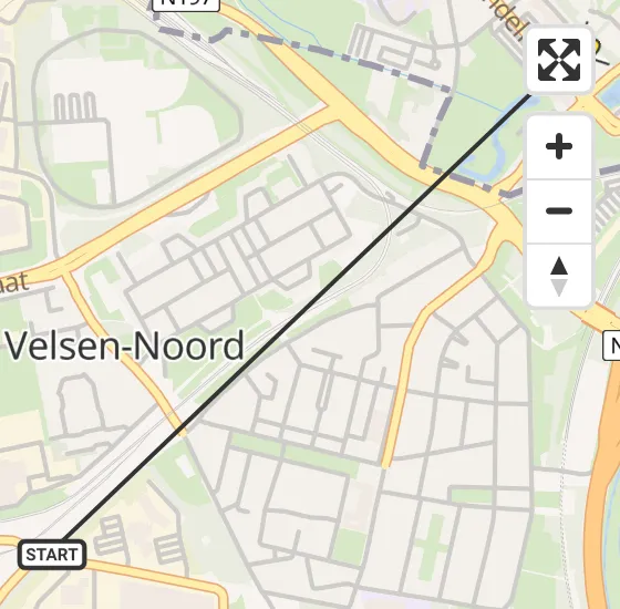 Vlucht Politiehelikopter PH-PXE van Velsen-Noord naar Beverwijk op woensdag 8 mei 2024 18:45