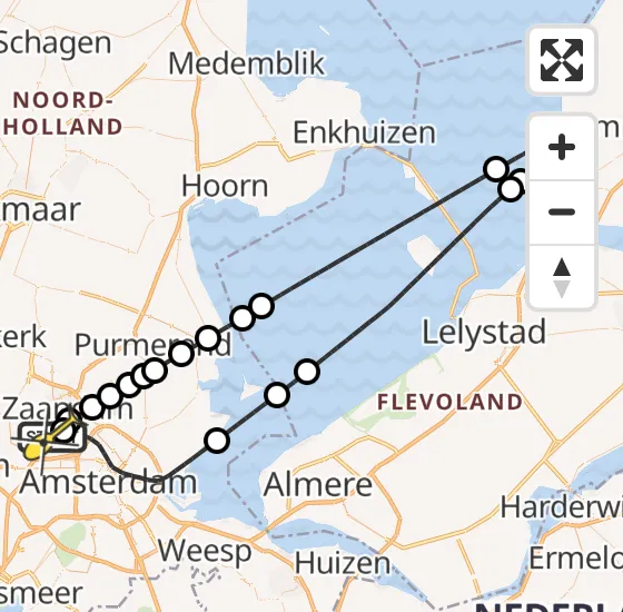 Vlucht Traumahelikopter PH-TTR van Amsterdam Heliport naar Amsterdam Heliport op woensdag 15 mei 2024 12:20