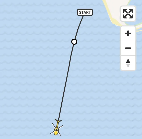 Vlucht Kustwachthelikopter PH-NCG van Maasvlakte naar  op woensdag 15 mei 2024 14:24