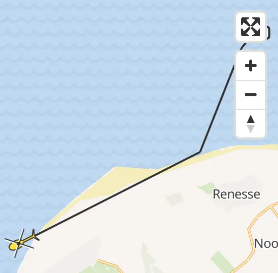 Vlucht Kustwachthelikopter PH-NCG van Renesse naar Burgh-Haamstede op woensdag 15 mei 2024 14:31