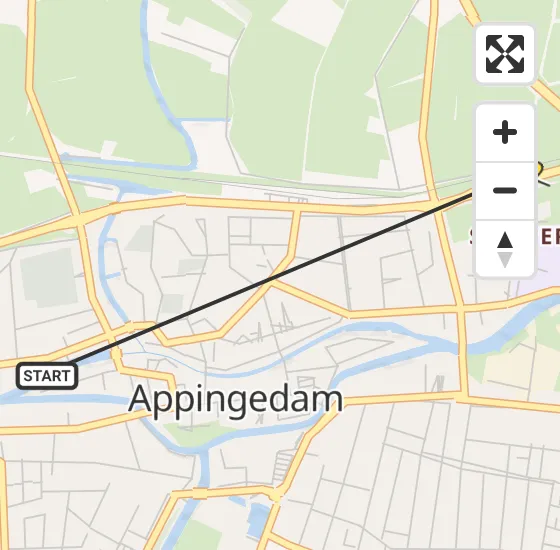 Vlucht Traumahelikopter PH-MAA van Appingedam naar Appingedam op woensdag 15 mei 2024 17:03