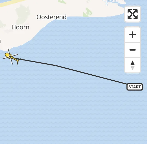 Vlucht Ambulancehelikopter PH-OOP van Oosterend naar Formerum op donderdag 16 mei 2024 7:44