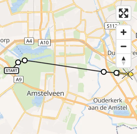 Vlucht Politiehelikopter PH-PXE van Schiphol naar Amsterdam-Duivendrecht op vrijdag 17 mei 2024 8:08