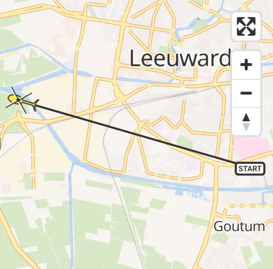 Vlucht Ambulancehelikopter PH-OOP van Leeuwarden naar Leeuwarden op vrijdag 17 mei 2024 10:13