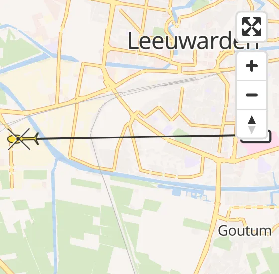 Vlucht Ambulancehelikopter PH-OOP van Leeuwarden naar Leeuwarden op zaterdag 18 mei 2024 5:34
