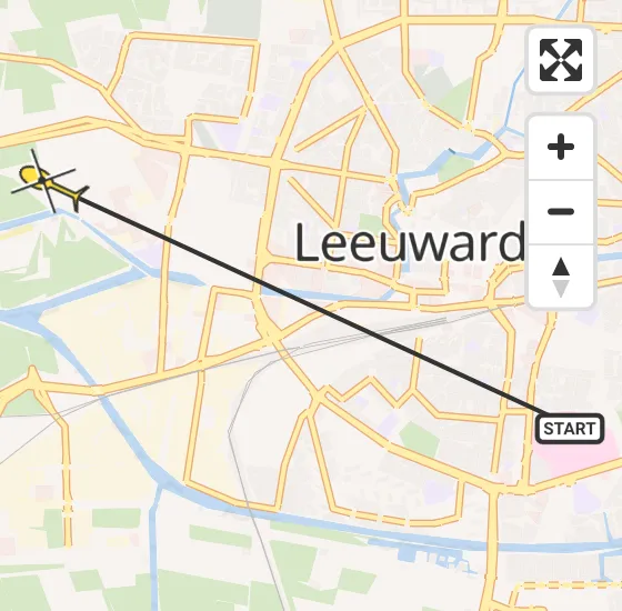 Vlucht Ambulancehelikopter PH-OOP van Leeuwarden naar Leeuwarden op zondag 19 mei 2024 12:20