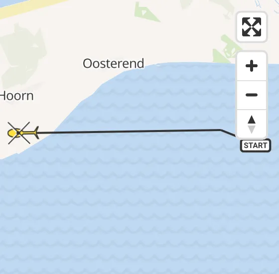 Vlucht Ambulancehelikopter PH-OOP van Oosterend naar Lies op maandag 20 mei 2024 7:12