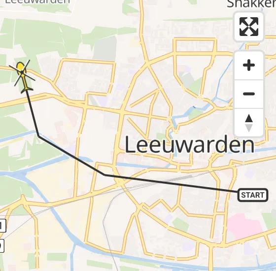 Vlucht Ambulancehelikopter PH-OOP van Leeuwarden naar Leeuwarden op maandag 20 mei 2024 10:50