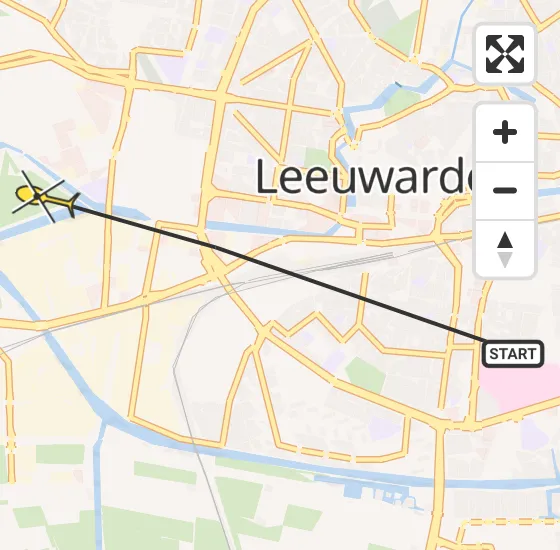 Vlucht Ambulancehelikopter PH-OOP van Leeuwarden naar Leeuwarden op maandag 20 mei 2024 16:27