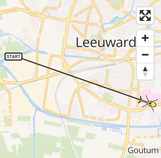 Vlucht Ambulancehelikopter PH-OOP van Leeuwarden naar Leeuwarden op woensdag 22 mei 2024 13:26