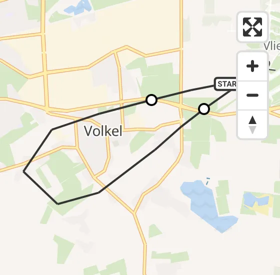 Vlucht Traumahelikopter PH-HVB van Vliegbasis Volkel naar Vliegbasis Volkel op donderdag 23 mei 2024 19:27