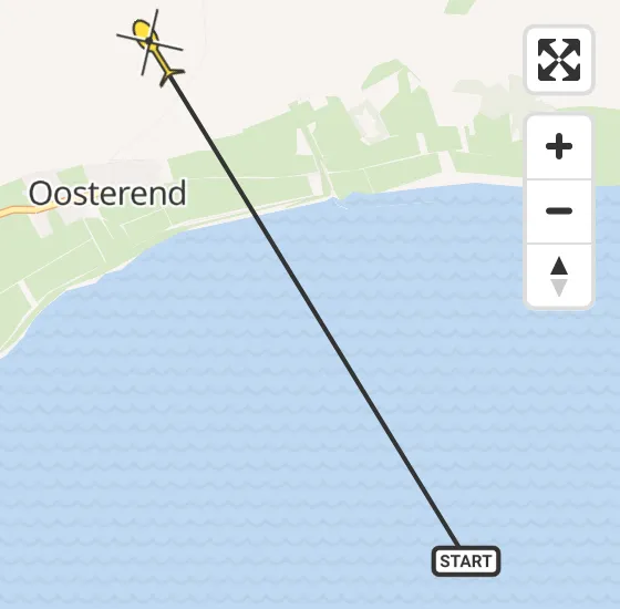Vlucht Ambulancehelikopter PH-OOP van Oosterend naar Oosterend op vrijdag 24 mei 2024 8:43