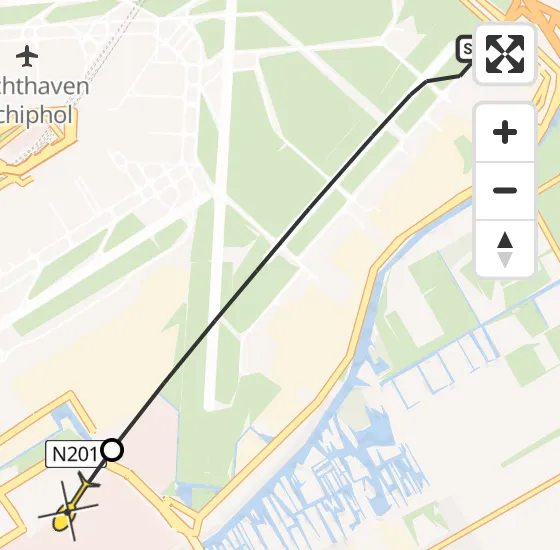 Vlucht Politiehelikopter PH-PXD van Schiphol naar Schiphol-Rijk op zaterdag 25 mei 2024 23:13