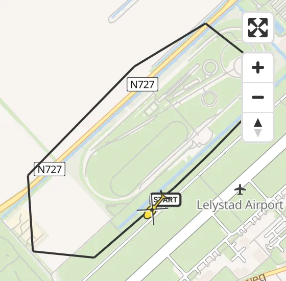 Vlucht Traumahelikopter PH-DOC van Lelystad Airport naar Lelystad Airport op maandag 27 mei 2024 11:02