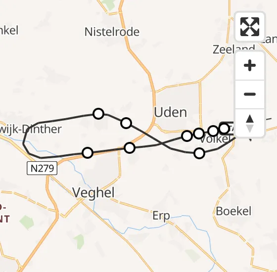 Vlucht Traumahelikopter PH-HVB van Vliegbasis Volkel naar Vliegbasis Volkel op vrijdag 31 mei 2024 21:44