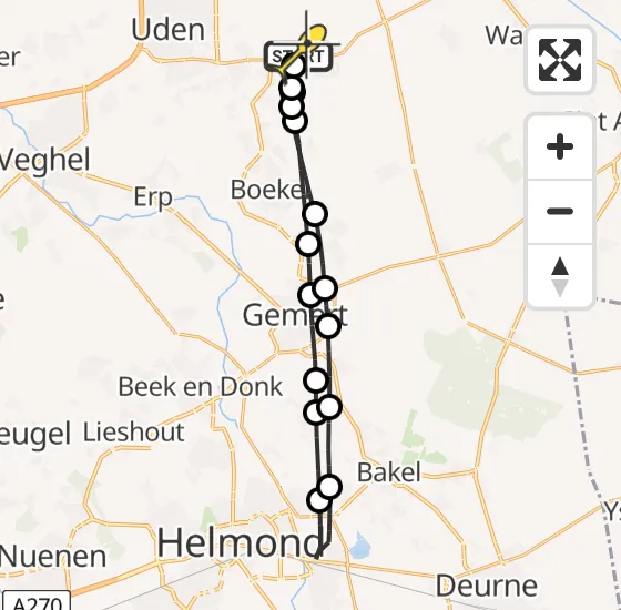 Vlucht Traumahelikopter PH-HVB van Vliegbasis Volkel naar Vliegbasis Volkel op zondag 2 juni 2024 20:36