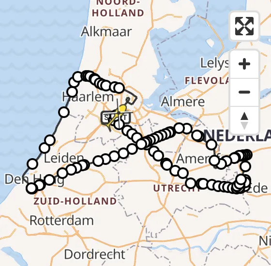 Vlucht Politiehelikopter PH-PXC van Schiphol naar Schiphol op dinsdag 4 juni 2024 15:01