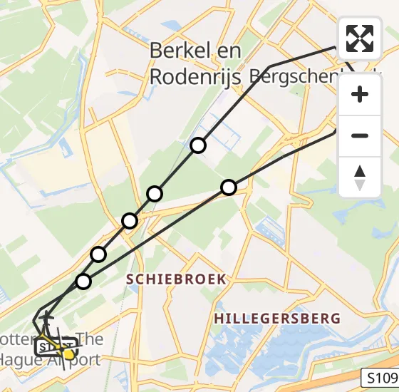 Vlucht Traumahelikopter PH-UMC van Rotterdam The Hague Airport naar Rotterdam The Hague Airport op woensdag 12 juni 2024 22:44