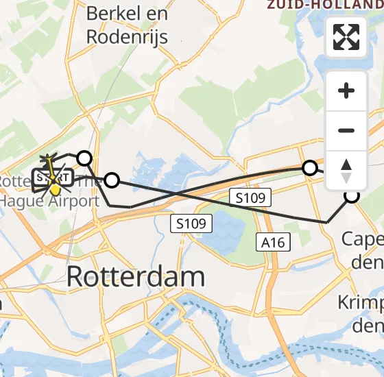 Vlucht Traumahelikopter PH-UMC van Rotterdam The Hague Airport naar Rotterdam The Hague Airport op zaterdag 15 juni 2024 4:35