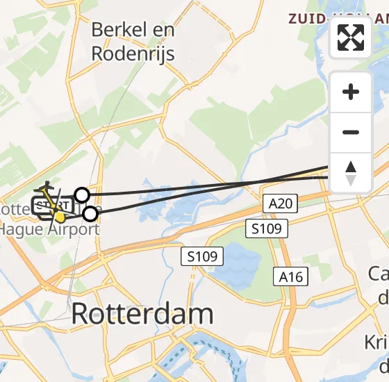 Vlucht Traumahelikopter PH-UMC van Rotterdam The Hague Airport naar Rotterdam The Hague Airport op zaterdag 15 juni 2024 6:31