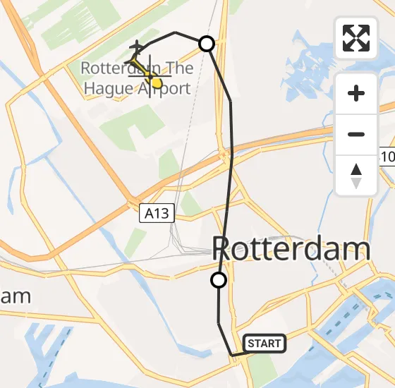 Vlucht Traumahelikopter PH-UMC van Erasmus MC naar Rotterdam The Hague Airport op zaterdag 15 juni 2024 17:46