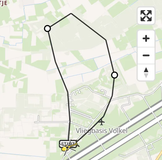 Vlucht Traumahelikopter PH-HVB van Vliegbasis Volkel naar Vliegbasis Volkel op dinsdag 18 juni 2024 5:44
