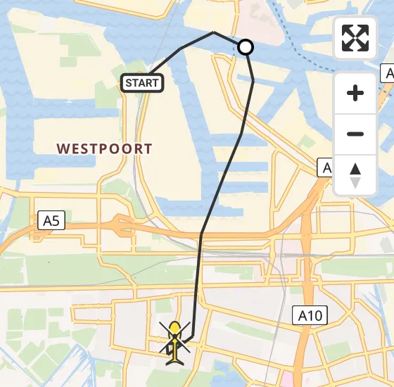 Vlucht Traumahelikopter PH-TTR van Amsterdam Heliport naar Amsterdam op dinsdag 18 juni 2024 12:03