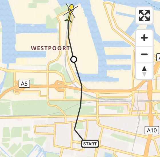 Vlucht Traumahelikopter PH-TTR van Amsterdam naar Amsterdam Heliport op dinsdag 18 juni 2024 12:14