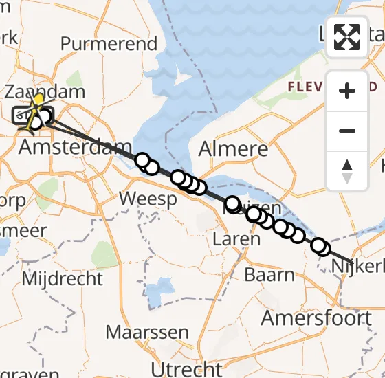 Vlucht Traumahelikopter PH-DOC van Amsterdam Heliport naar Amsterdam Heliport op woensdag 26 juni 2024 11:45