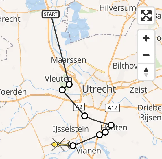 Vlucht Politiehelikopter PH-PXA van Loenersloot naar Lopikerkapel op vrijdag 28 juni 2024 10:37