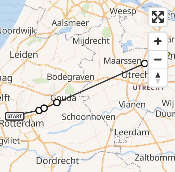Vlucht Politiehelikopter PH-PXA van Rotterdam The Hague Airport naar Den Dolder op vrijdag 28 juni 2024 11:47