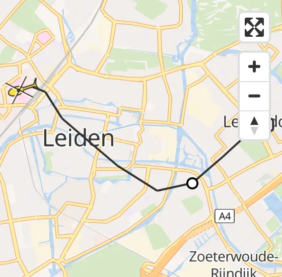 Vlucht Traumahelikopter PH-UMC van Leiderdorp naar Leiden op vrijdag 28 juni 2024 19:37