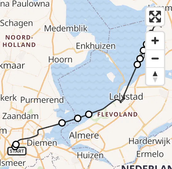 Vlucht Politiehelikopter PH-PXF van Schiphol naar Rutten op vrijdag 28 juni 2024 19:57