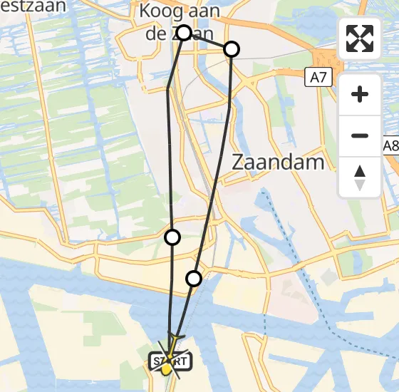 Vlucht Traumahelikopter PH-DOC van Amsterdam Heliport naar Amsterdam Heliport op zaterdag 29 juni 2024 1:04