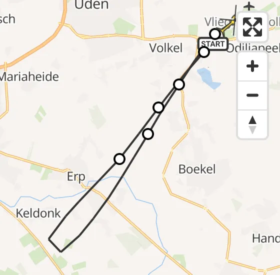 Vlucht Traumahelikopter PH-HVB van Vliegbasis Volkel naar Vliegbasis Volkel op zaterdag 29 juni 2024 10:48