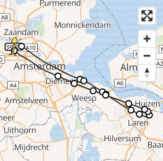 Vlucht Traumahelikopter PH-DOC van Amsterdam Heliport naar Amsterdam Heliport op zaterdag 29 juni 2024 15:55