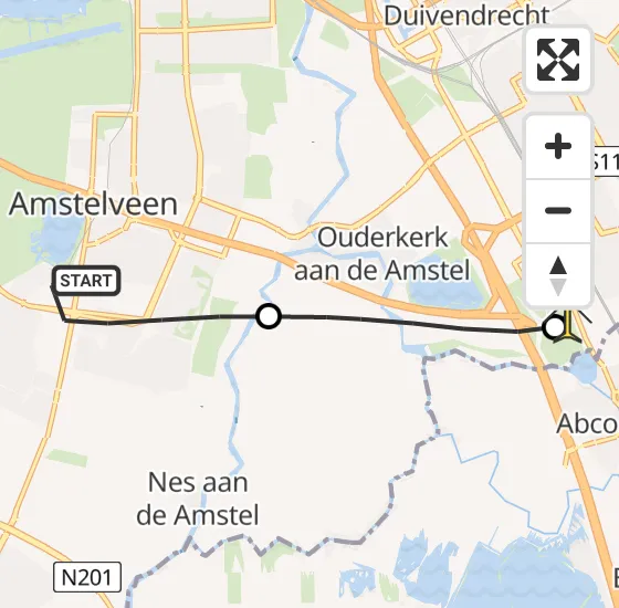 Vlucht Traumahelikopter PH-DOC van Amstelveen naar Academisch Medisch Centrum (AMC) op zaterdag 29 juni 2024 18:51