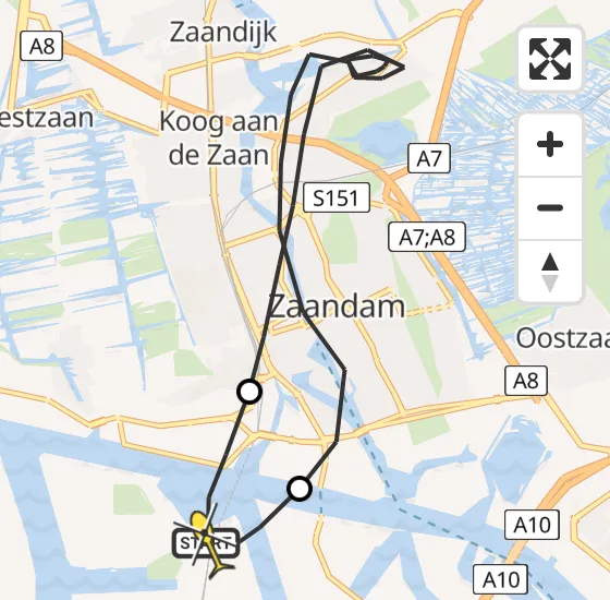 Vlucht Traumahelikopter PH-DOC van Amsterdam Heliport naar Amsterdam Heliport op zaterdag 29 juni 2024 19:35