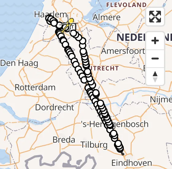 Vlucht Politiehelikopter PH-PXF van Schiphol naar Schiphol op zaterdag 29 juni 2024 20:38