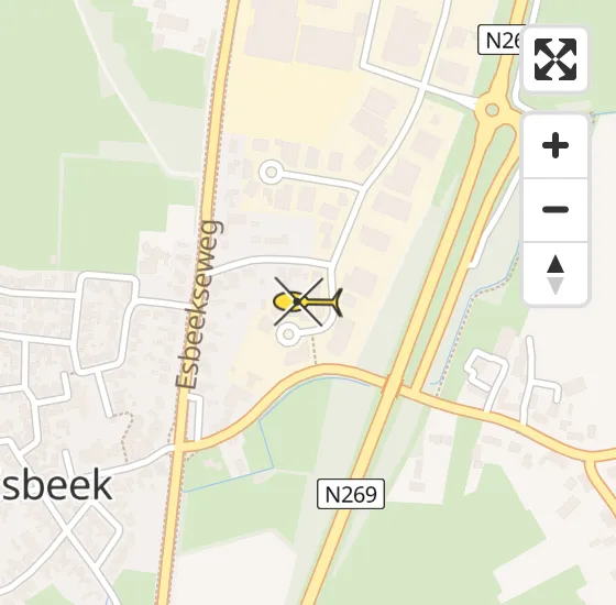 Vlucht Traumahelikopter PH-HVB van Esbeek naar Esbeek op zondag 30 juni 2024 16:00