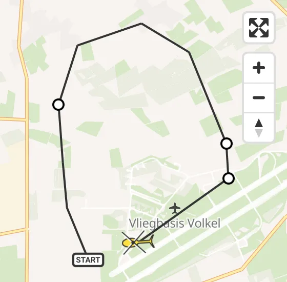 Vlucht Traumahelikopter PH-HVB van Vliegbasis Volkel naar Vliegbasis Volkel op maandag 1 juli 2024 20:48