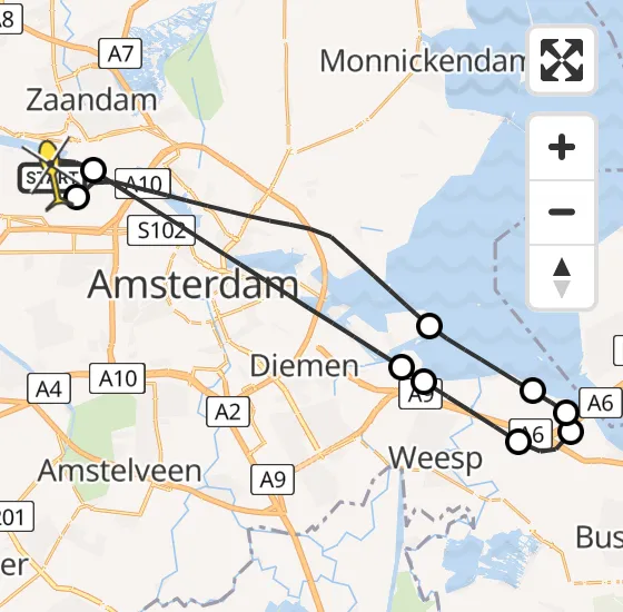 Vlucht Traumahelikopter PH-DOC van Amsterdam Heliport naar Amsterdam Heliport op dinsdag 2 juli 2024 12:44
